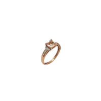 Pink Morganite & Diamond Rose Gold Ring (10K)