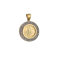 Lady Liberty medaliono CZ pakabukas (14K) Popular Jewelry NY