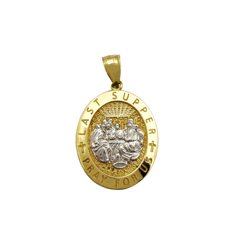Last Supper Oval Medallion Pendant (14K) Popular Jewelry New York