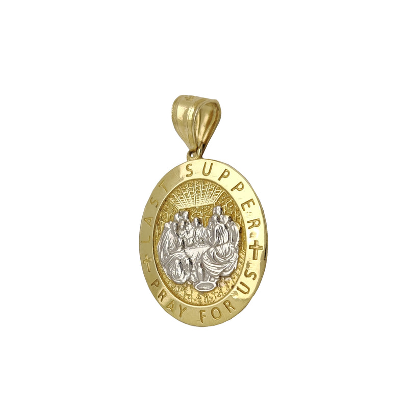 Last Supper Oval Medallion Pendant (14K) Popular Jewelry New York