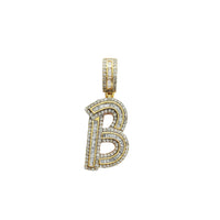 Diamond Initial B Pendant (10K)