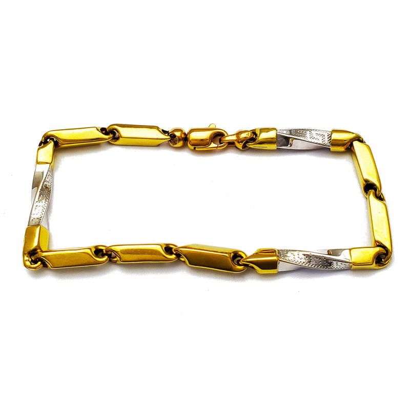 Lightweight Greek Bullet Bracelet (14K) Popular Jewelry New York
