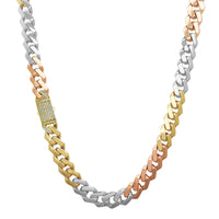 Lightweight Tricolor Monaco Chain (14K)
