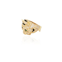 Iced-Out Poly-Leopard Ring (14K)