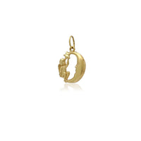 চাঁদের দুলের উপর ছোট অ্যাঞ্জেল (14 কে) Popular Jewelry নিউ ইয়র্ক