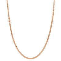 [Lobster Lock] Rose Gold Solid Miami Cuban Chain (14K)