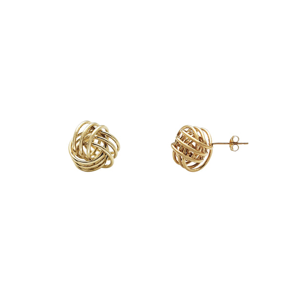 Love Knot Stud Earrings (14K) Popular Jewelry New York