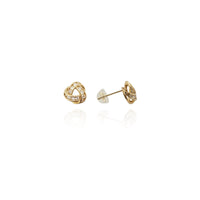 Love Knot CZ Earrings (14K) New York Popular Jewelry