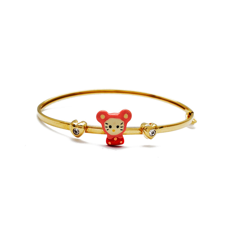 Lovely Little Mouse Baby Bangle Bracelet (14K) Popular Jewelry New York