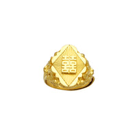 లక్కీ & హ్యాపీనెస్ వింటేజ్ రింగ్ (24K) Popular Jewelry న్యూ యార్క్