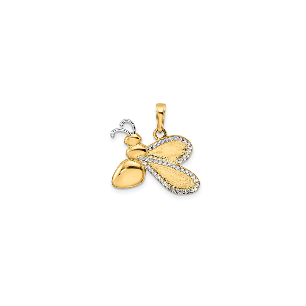 Two-Tone Beads-cuts Bumblebee Pendant (14K)