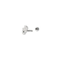 Zirconia Hamsa Hand Ear Piercing (14K)