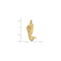 Diamond-Cut Mermaid Pendant (14K)
