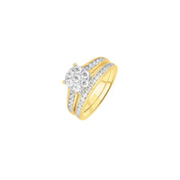 Diamond Cluster Two-Piece-Set Engagement Ring (14K)