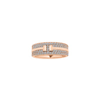 Diamond Icey Belt Band Ring (14K)