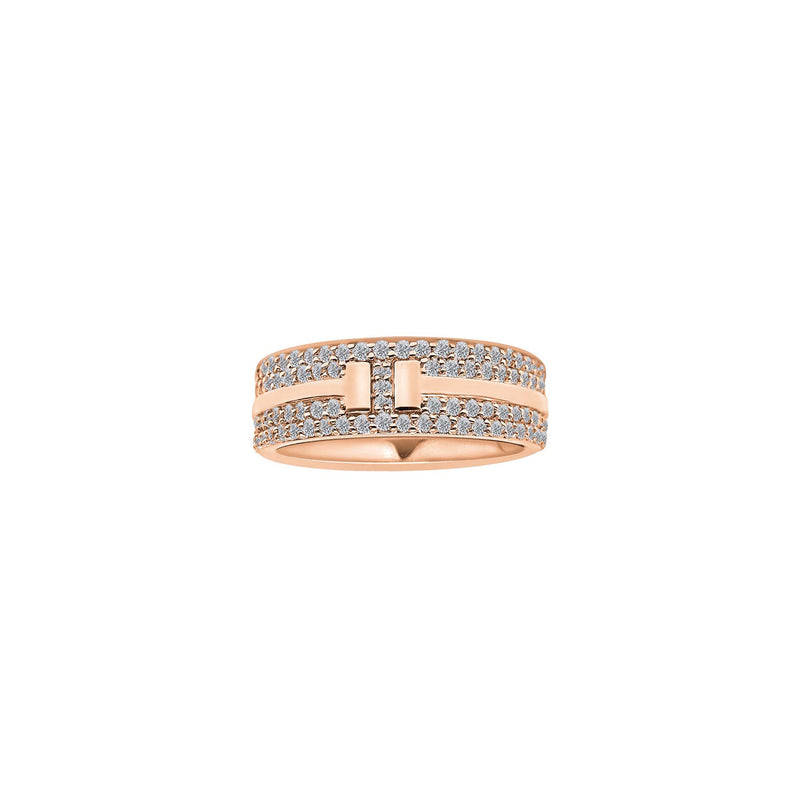 Diamond Icey Belt Band Ring (14K)