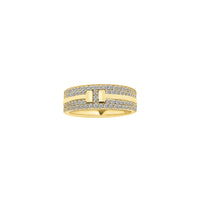 Diamond Icey Belt Band Ring (14K)