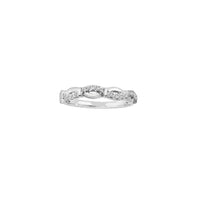 Diamond Twist Wedding Band Ring (14K)