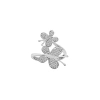 Diamond Bypass Butterfly Ring (14K)