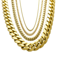 Solid Miami-Cuban Link Chain (14K Yellow Gold) - Lucky Diamond 恆福珠寶金行 New York City 169 Canal Street 10013 Jewelry store Playboi Charlie Chinatown @luckydiamondny 2124311180