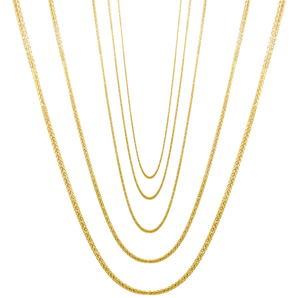 Spiga / Square Wheat Chain (14K)