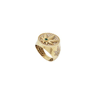 Marijuana Fancy CZ Ring (14K)