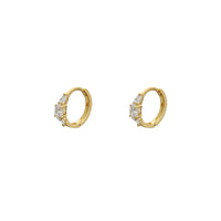 Marquise Stone-Set Huggie Earrings (14K) Popular Jewelry New York