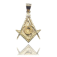 Compass & Square Mason Pendant 14K - Lucky Diamond 恆福 珠寶 金 行 New York City 169 Canal Street 10013 Zərgərlik mağazası Playboi Charlie Chinatown @luckydiamondny 2124311180
