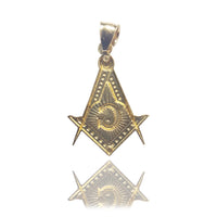 Compass & Square Mason Pendant 14K - Lucky Diamond 恆福 珠寶 金 行 New York City 169 Canal Street 10013 Zərgərlik mağazası Playboi Charlie Chinatown @luckydiamondny 2124311180