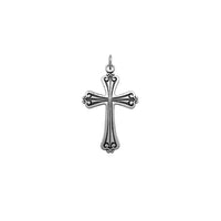 Matte Antique-Finish Cross Pendant (Silver) Popular Jewelry New York