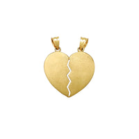 Matte Finish Split-able Heart Pendant (14K) Popular Jewelry New York