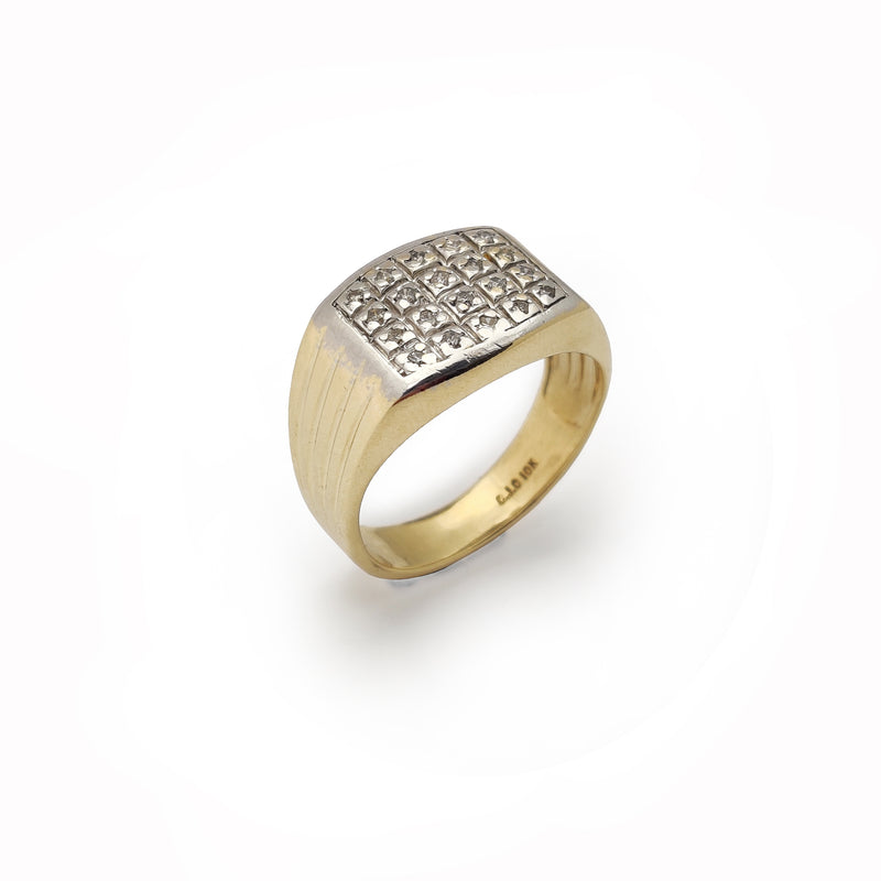 Buy Size 5 3/4, Art Deco Gold HL Monogram Signet Ring in 10 Karat Gold  Online in India - Etsy