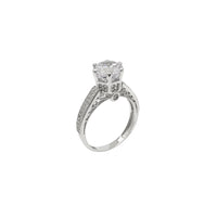 Micropave Queen Crown Setting Engagement Ring (14K) Popular Jewelry New York