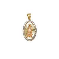 Migrained Oval Virgin Mary Pendant (14K) Popular Jewelry New York