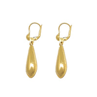 Milgrain Teardrop Earring (14K) Popular Jewelry New York