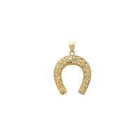 Milgrained Border Nugget Textured Horseshoe Pendant (14K) Popular Jewelry ന്യൂയോർക്ക്