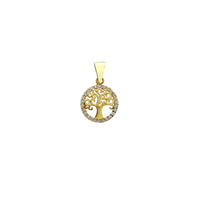 Mini Pave Outlined Tree of Life Pendant (14K) Popular Jewelry New York