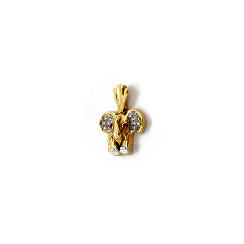 Mini Elephant CZ (14K) Popular Jewelry New York