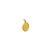 [鼠]迷你圓形紀念章大鼠吊墜（24K） Popular Jewelry 紐約
