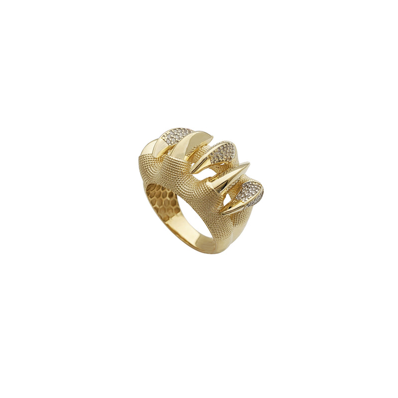 Monster Claw CZ Ring (14K)