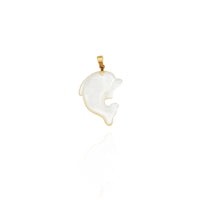 Mother of Pearl Dolphin Pendant (14K)