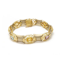 Infinity Gemstones Bracelet (14K) Yellow Gold