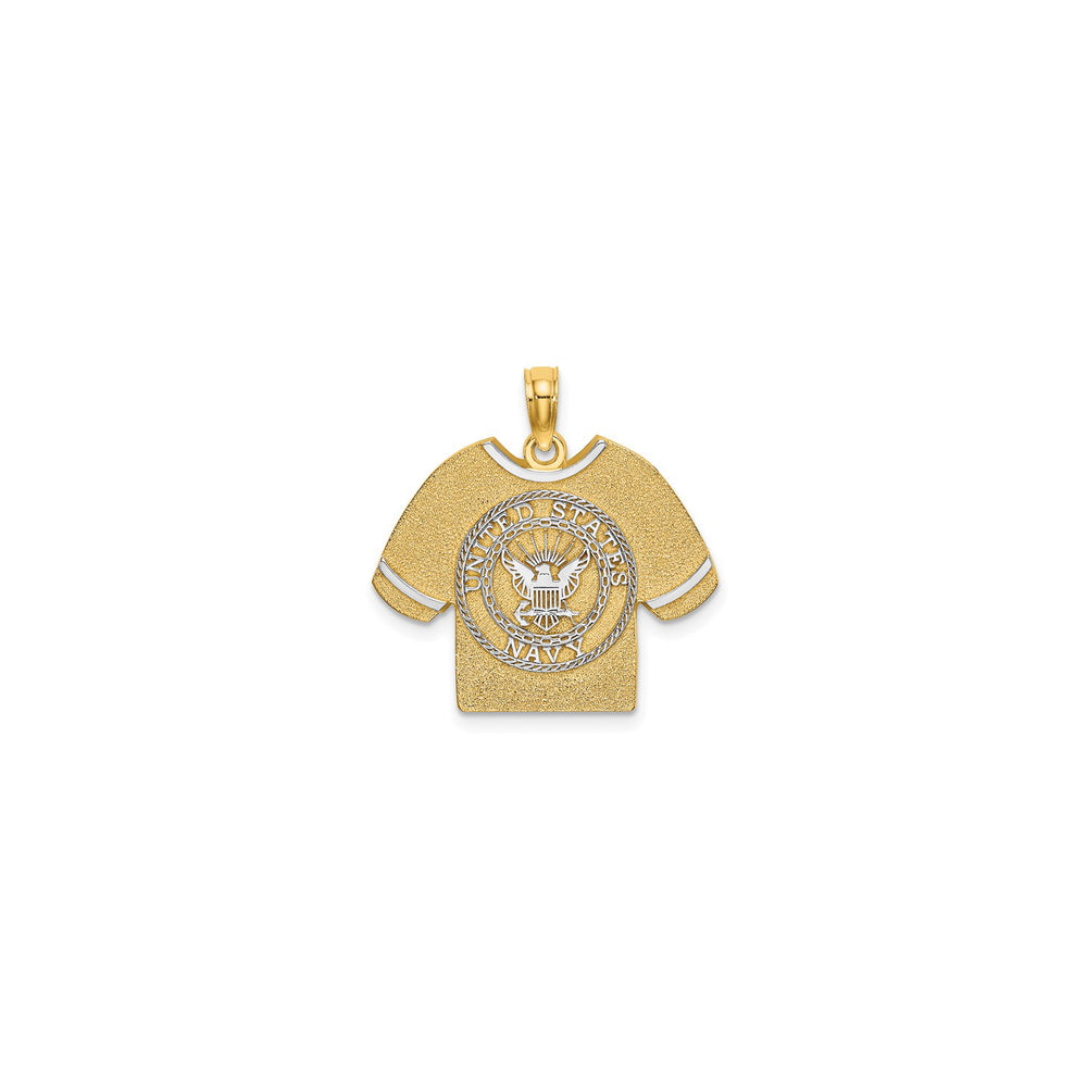 United States Navy T-Shirt Pendant (14K)