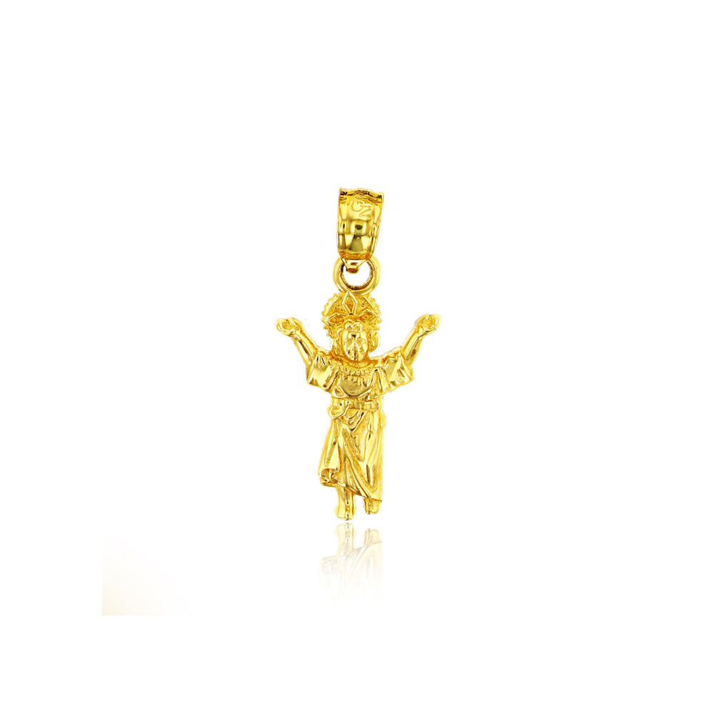 Yellow Gold "Yo Reinare" Pendant (14K)