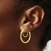 Twisted Non-Pierced Hoop Earring (14K) (14K)