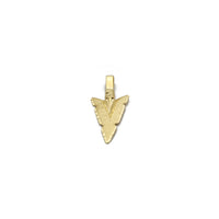 Arrowhead hengiskraut (14K) 14 karata gult gull, demantsskorið Popular Jewelry New York Arrowhead hengiskraut (14K) að framan - Popular Jewelry - Nýja Jórvík