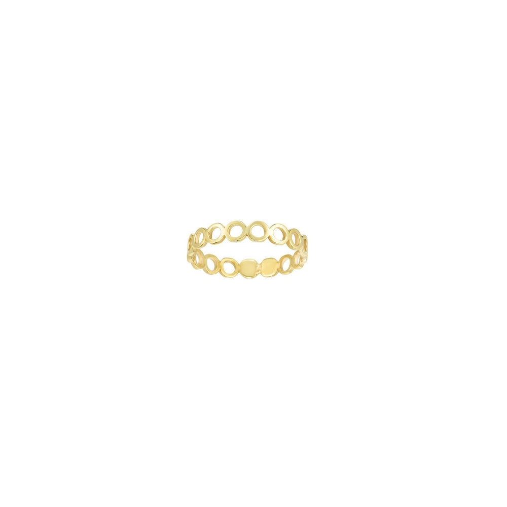 Open Circles Ring (14K)