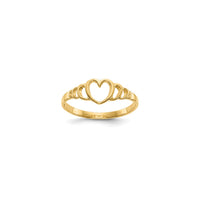 Outlined Heart Shape Baby Ring (14K)