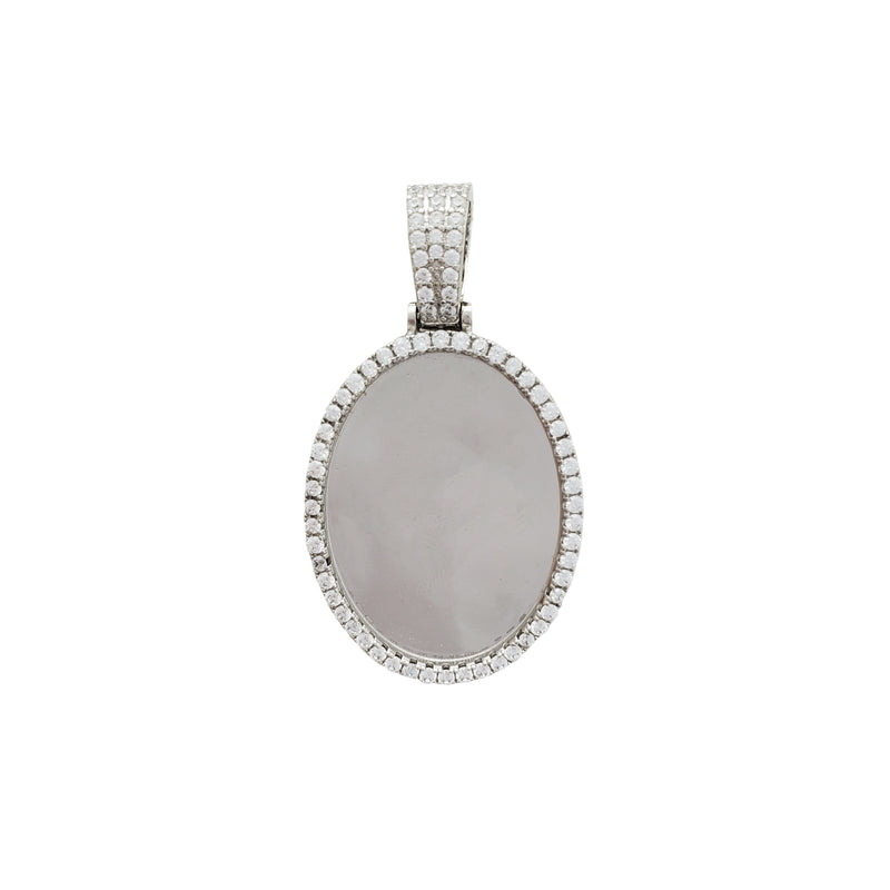Oval Frame Picture Pendant (Silver)
