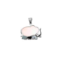 Mother-of-Pearl Celtic Elephant Pendant (Silver)